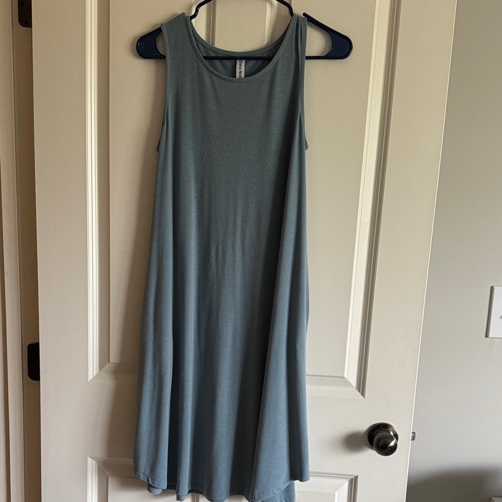 Zenana Premium Sleeveless Blue Dress Size S